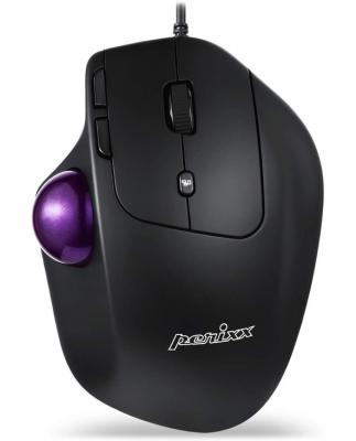 PERIXX Souris  PERIMICE-520 Filaire 8 Boutons Ergonomique Noir 