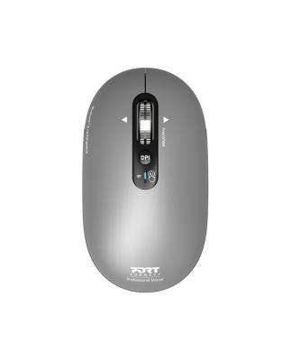 PORT DESIGNS Souris PC Port Pure mac - Sans fil/Bluetooth rechargeable - Gris