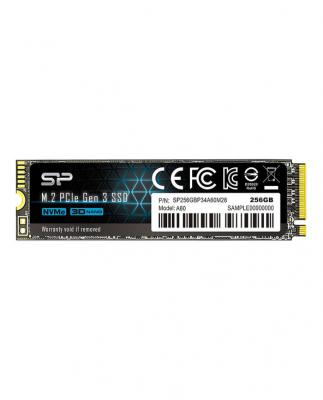 SILICON POWER P34A60 - SSD - 256 Go - interne - M.2 2280 - PCIe 3.0 x4 (NVMe)