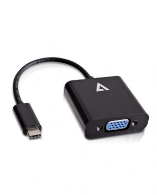 V7  Adaptateur Vid&eacute;o - Type C M&acirc;le USB to HD-15 Femelle VGA - Noir