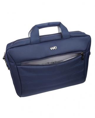WE  Sacoche ordinateur - 15,6 pouces - Nylon - Bleu 