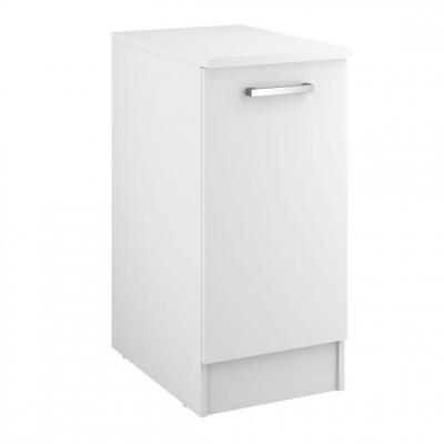 Bas 40 cm 1 porte UNO blanc mat