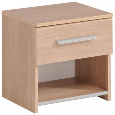 Table de chevet eggo 1 tiroir - brun 3782CHEV 