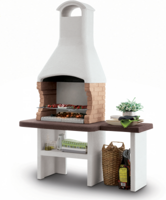 PALAZZETTI  Jesolo 2 - Barbecue &agrave; bois et charbon en ma&ccedil;onnerie