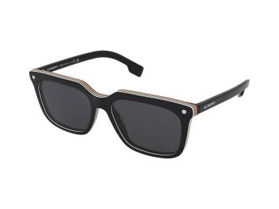 BURBERRY  Lunettes de soleil '0BE4337' noir / blanc / beige