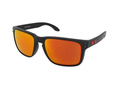 OAKLEY  Lunettes de soleil sport 'HOLBROOK XL' rouge orang&eacute; / noir
