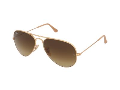 RAY BAN Ray-ban aviator dor&eacute; mat brun d&eacute;grad&eacute; - small-medium