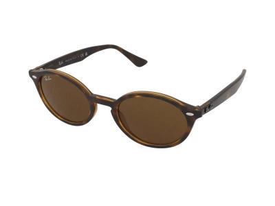 RAY BAN Ray - Ban Unisex Ray - Ban RB4315 710/73 Lunettes de soleil Inject&eacute; Tortue Marron Ronde Normale