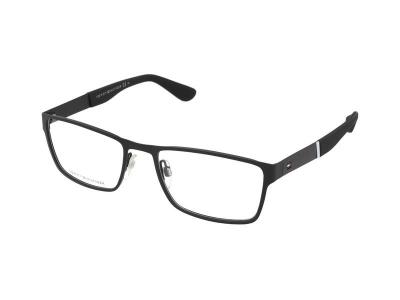 TOMMY HILFIGER  Homme TH 1543 003 Montures optiques Acier Noir-opaque Carr&eacute;