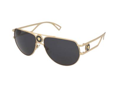 VERSACE  Lunettes de soleil '0VE2225' or / gris fonc&eacute;