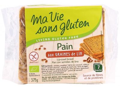 MA VIE SANS GLUTEN Pain Bio Aux Graines De Lin Pr&eacute;tranch&eacute;