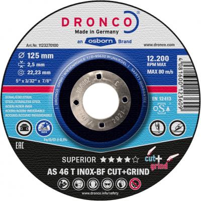 DRONCO Disque &agrave; tron&ccedil;onner les m&eacute;taux  AS 46 AS 30 T Inox