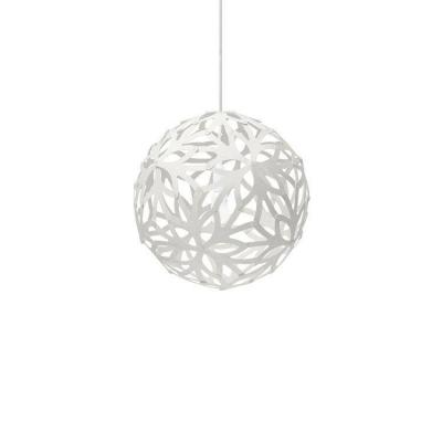 DAVID TRUBRIDGE Suspension Floral bois blanc / &Oslash; 40 cm - 