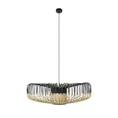 FORESTIER Suspension Bamboo Up XXL noir bois naturel / &Oslash; 80 cm - 