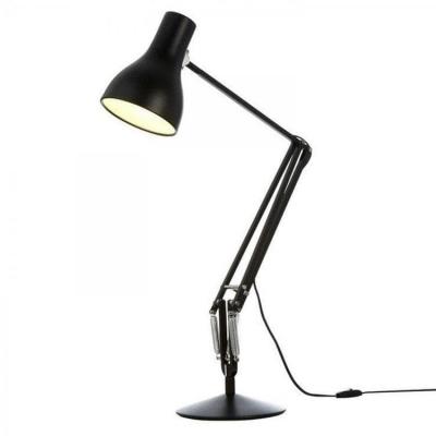 ANGLEPOISE Lampe de bureau - TYPE 75 Aluminium L 32 x H 53 cm, base &Oslash; 20 cm, diffuseur &Oslash; 14 x H 19 cm Noir