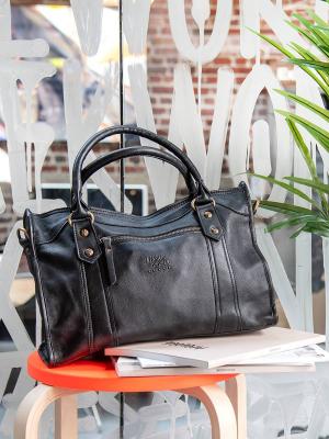 BASILIC PEPPER Sac Port&eacute; Main Cow Cuir  Noir
