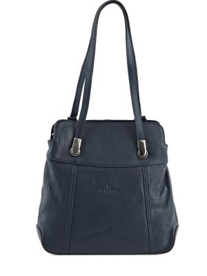 HEXAGONA Sac Port&eacute; &Eacute;paule Et Sac &Agrave; Dos  Bleu