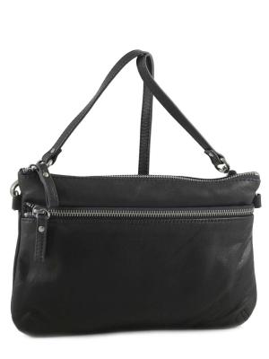 NAT ET NIN  Sac Bandouli&egrave;re Vicky Cuir  Noir