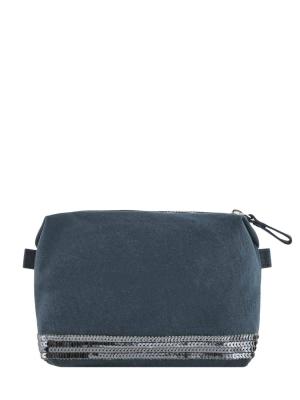 VANESSA BRUNO Trousse Le Cabas Paillettes  Bleu