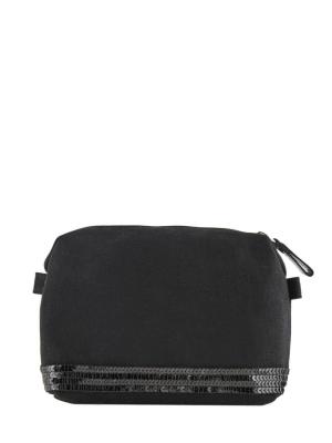 VANESSA BRUNO Trousse Le Cabas Paillettes  Noir