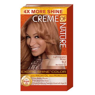CREME OF NATURE  Kit Coloration Permanente n&deg;9.2 Caramel Brown 