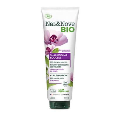 NAT&NOVE BIO Shampooing boucles bio 250ml cheveux boucl&eacute;s ou fris&eacute;s 