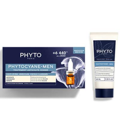 PHYTO  Coffret Traitement Anti-chute Progressive Homme Cyane Men