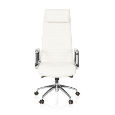 Si&egrave;ge de bureau / Fauteuil de direction ASPERA 20, cuir Nappa, ivoire hjh OFFICE