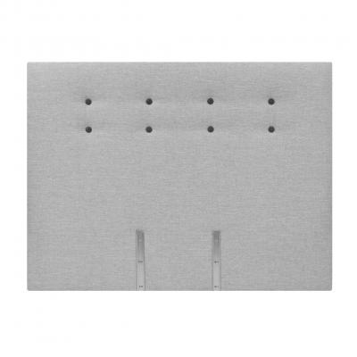 DUNLOPILLO  T&ecirc;te de lit d&eacute;co El&eacute;gante gris 140 cm - 