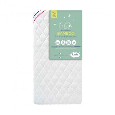 P TIT LIT Matelas b&eacute;b&eacute; d&eacute;houssable ultra-doux BAMBOO sans traitement 60x120