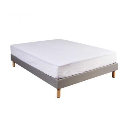 TERRE DE NUIT  Drap Housse 100% coton Blanc - Bonnet 27 cm 120x190