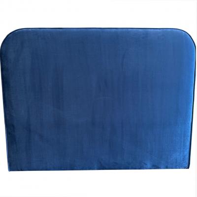 TERRE DE NUIT T&ecirc;te de lit marsella 190 cm en velours bleu - 