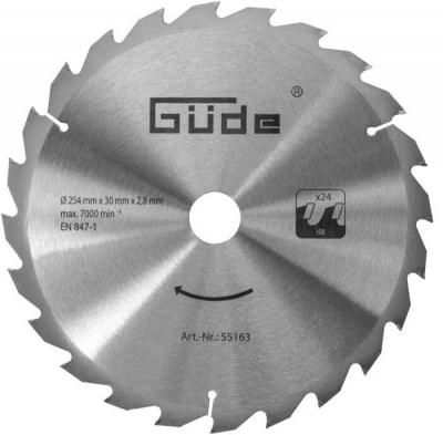 GAOEDE Lame de scie &agrave; bois hm 254x30 - 24 dents - G&uuml;de