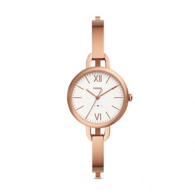 FOSSIL  Women Montre Annette &Agrave; Trois Aiguilles En Acier Inoxydable Dor&eacute; Rose - One size