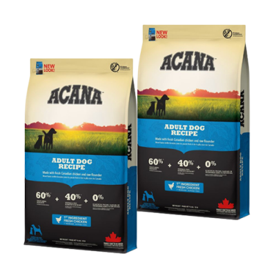 ACANA  Heritage Adult Dog pour Chien 2 x 11,4 kg