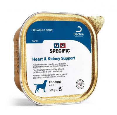 SPECIFIC  CKW Heart et Kidney Support chien 6 barquettes 300g
