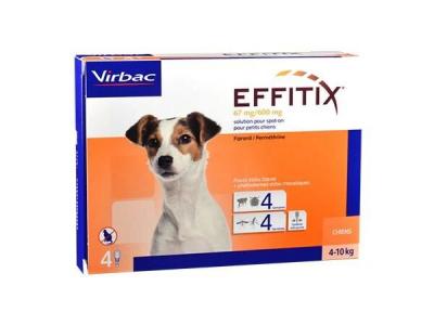 VIRBAC  - EFFITIX Spot on - Anti Parasitaire - 4 Pipettes