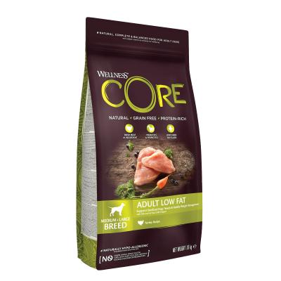 WELLNESS CORE  Low Fat Croquettes pour chien de race moyenne - 1.8Kg &agrave; la dinde