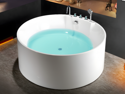 Baignoire &icirc;lot ronde LINDA 150*150*58cm