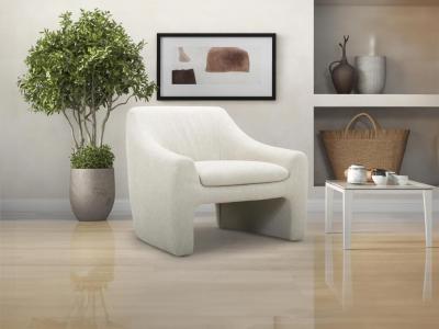 VENTE UNIQUE.COM Vente-unique - Fauteuil en Tissu Beige Dorine