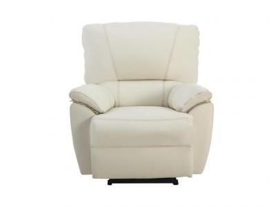 VENTE UNIQUE Vente-unique Fauteuil relax &eacute;lectrique en cuir MARCIS - Ivoire