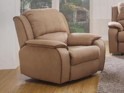 VENTE UNIQUE Vente-unique Fauteuil relax en microfibre HERNANI - Taupe