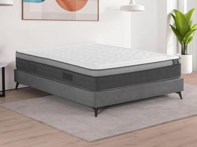 VENTE UNIQUE Matelas 140 x 190 cm ressorts ensach&eacute;s 7 zones et m&eacute;moire de forme &eacute;p.30cm - ASGARD de YSMEE