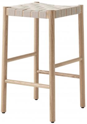 Tabouret de bar beige et pi&egrave;tement naturel Betty TK7 -&tradition