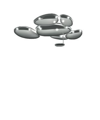 ARTEMIDE Kit d'assemblage plastique gris / Pour plafonnier Skydro - 