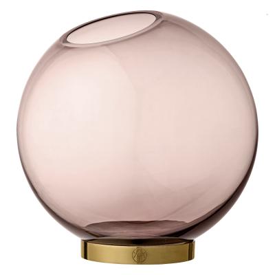AYTM  - Globe Vase grand, &Oslash; 21 x H 21 cm, rose / or