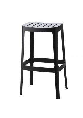 Cane-line Outdoor Tabouret de bar Cut - noir