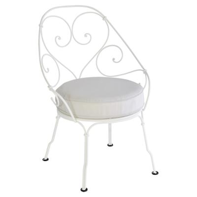FERMOB  Fauteuil 1900 Cabriolet - 01 blanc coton - blanc gris&eacute;