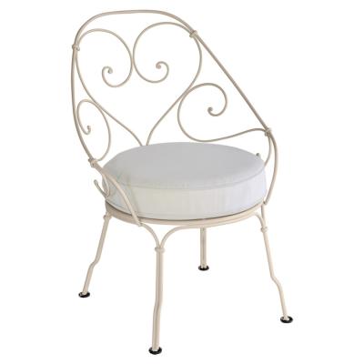 FERMOB  Fauteuil 1900 Cabriolet - 14 muscade - blanc gris&eacute;