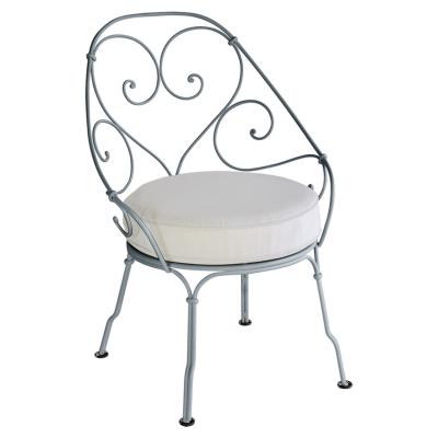 FERMOB  Fauteuil 1900 Cabriolet - 26 gris orage - blanc gris&eacute;
